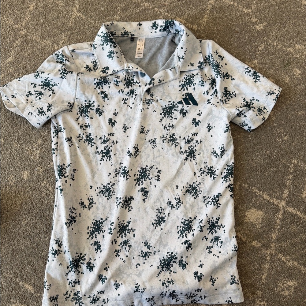Adidas Kids Golf Polo Shirt - youth medium - great condition